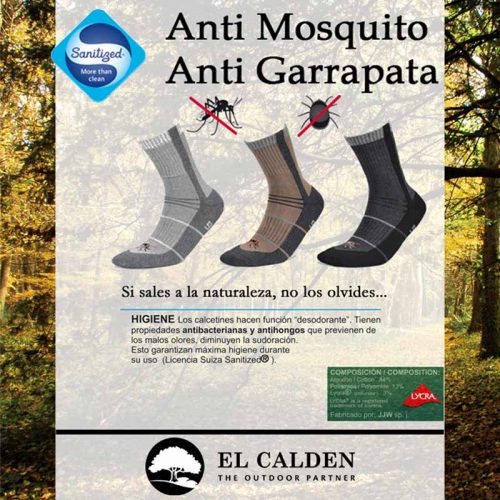 Calcetines anti mosquitos y garrapatas Deomed