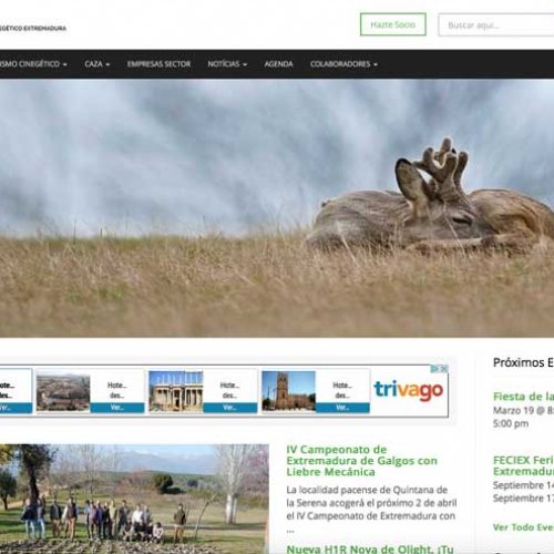  Nueva web de la asociación de turismo cinegético de Extremadura, Tuciex