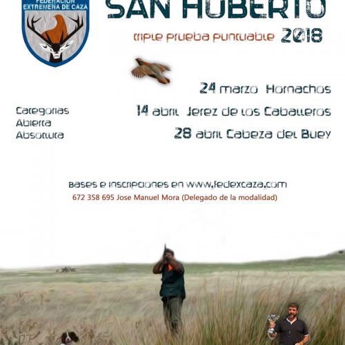 Campeonato de Extremadura de San Huberto se desarrollará en 3 fases