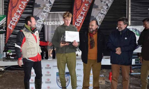 Michiel Buil y Gabriel Miguel Ballesteros, ganadores del Campeonato de Extremadura de Cetrería 2019
