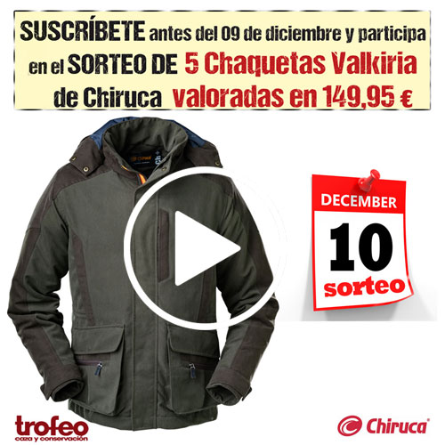 Sorteamos 5 Chaquetas Valkiria de Chiruca | Trofeo caza
