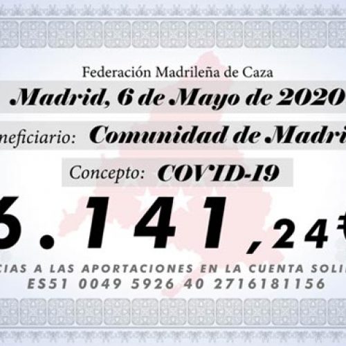 La Federación Madrileña cierra su campaña solidaria contra el COVID-19