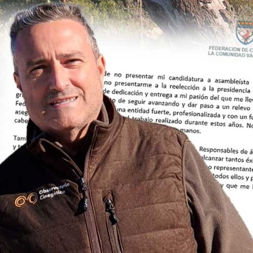 Raúl Esteban Cano deja la Federación de Caza de la Comunidad Valenciana para «proteger la caza de manera más efectiva»