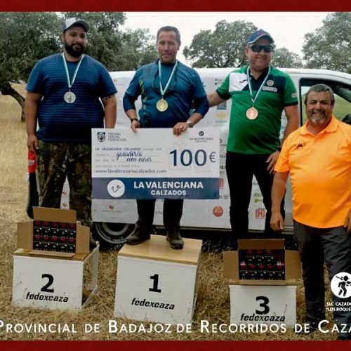 Sabino Palacios gana el Campeonato Provincial de Badajoz de Recorridos de Caza con 46 platos rotos