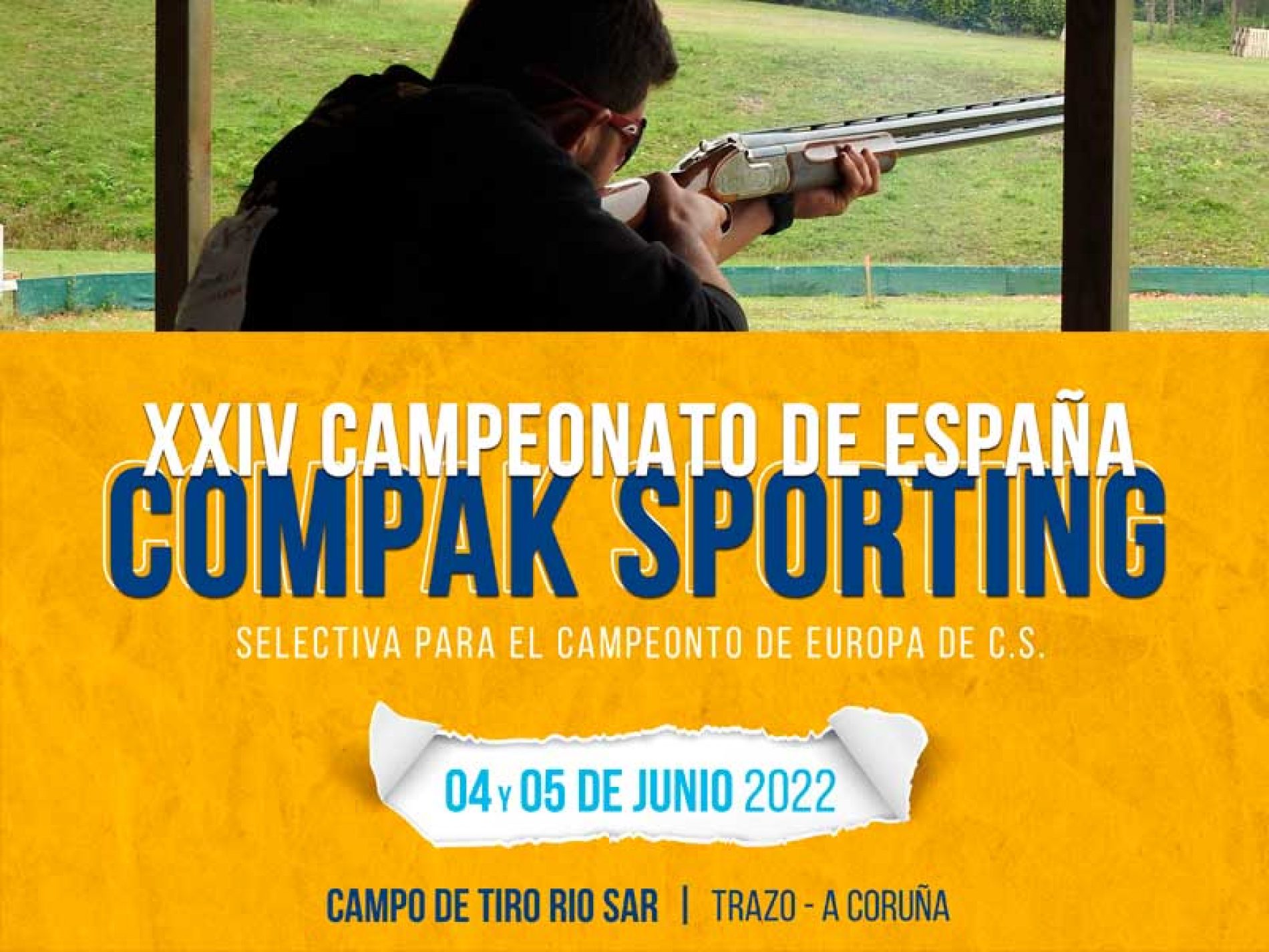 El campo de tiro gallego de Río Sar acogerá el 4 y 5 de junio el XXIV Campeonato de España de Compak Sporting