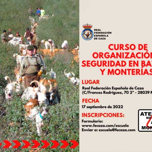 Primer curso a nivel nacional de Organización y Seguridad en batidas y monterías para cazadores y ‘orgánicos’